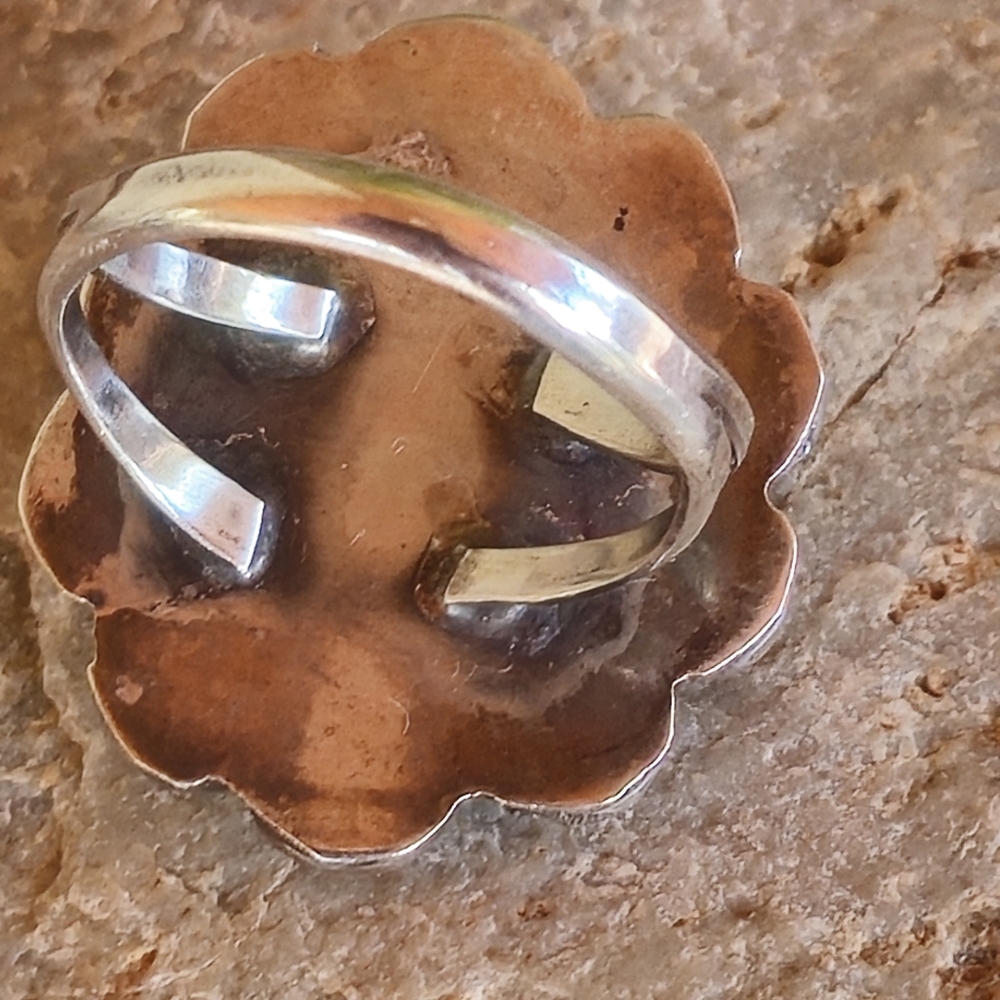 Sterling Silver Vintage TURQUOISE ring - Picture 13 of 17